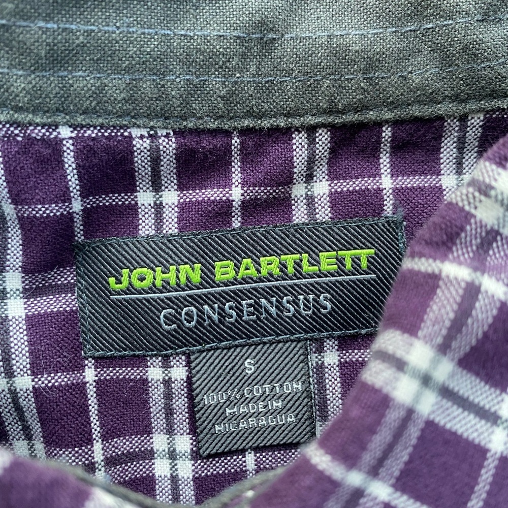John Bartlett Consensus Cotton Long Sleeve Plaid Button Down Shirt Sz S. - Picture 4 of 4